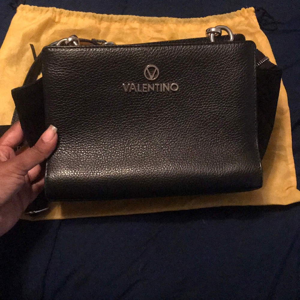 Authentic black Mario Valentino crossbody.